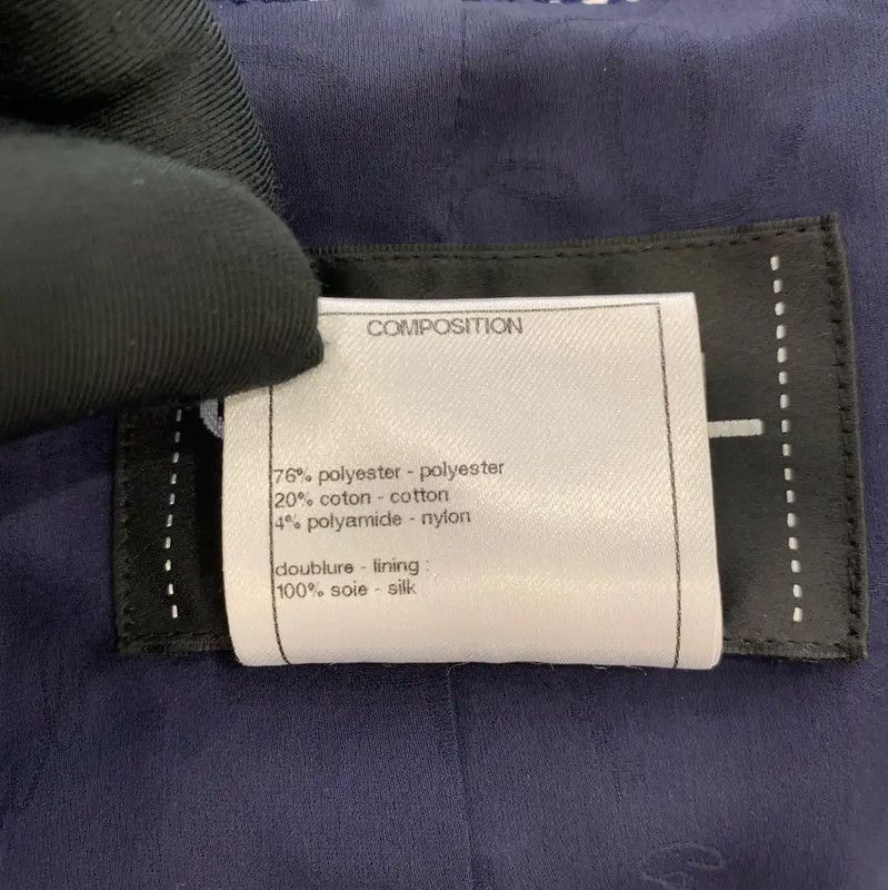 Chanel Chanel Blue Wool Women's Jacket 0089 Size XS / US 0-2 / IT 36-38 - 6 Thumbnail