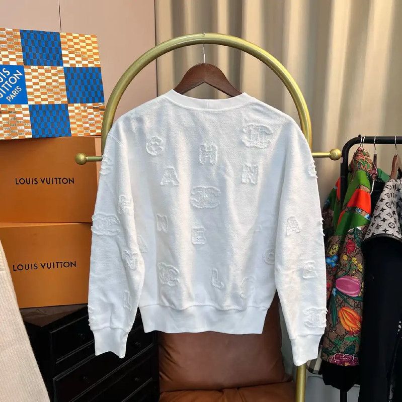 Chanel Chanel White Women's Sweatshirt with Logo Design 0089 Size S / US 4 / IT 40 - 2 Thumbnail