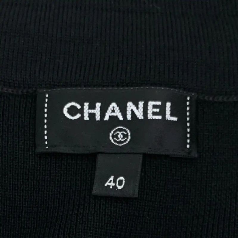 Chanel Chanel Black Wool Midi Dress 0089 Size M / US 6-8 / IT 42-44 - 7 Thumbnail