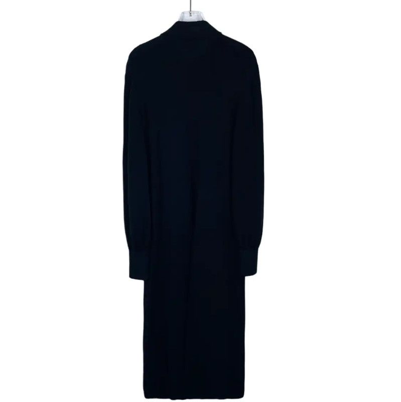 Chanel Chanel Black Wool Midi Dress 0089 Size M / US 6-8 / IT 42-44 - 2 Thumbnail