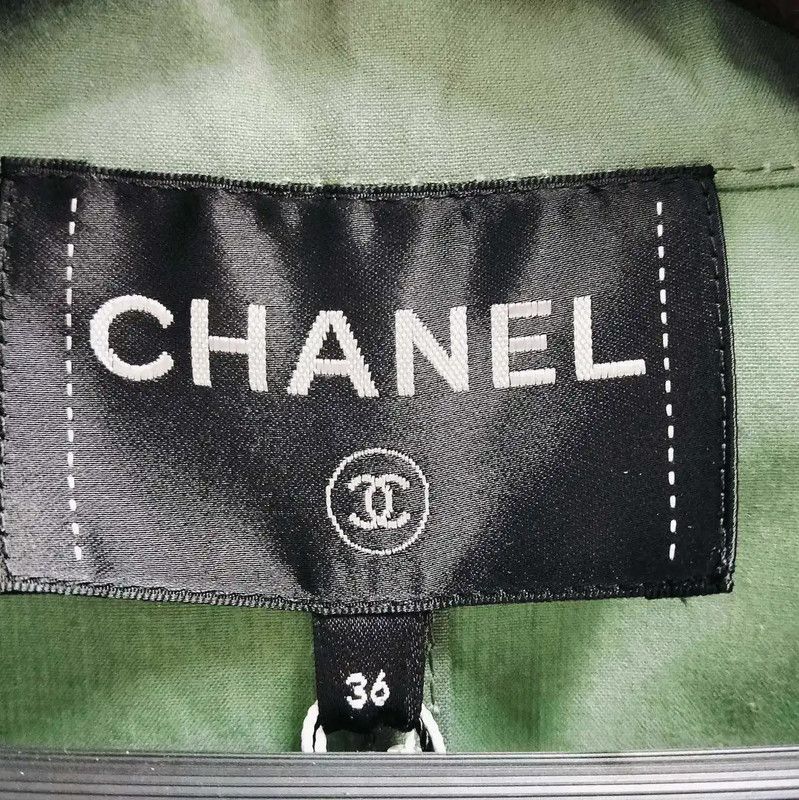 Chanel Chanel Long Cotton Trench Coat for Women 0089 Size M / US 6-8 / IT 42-44 - 5 Thumbnail