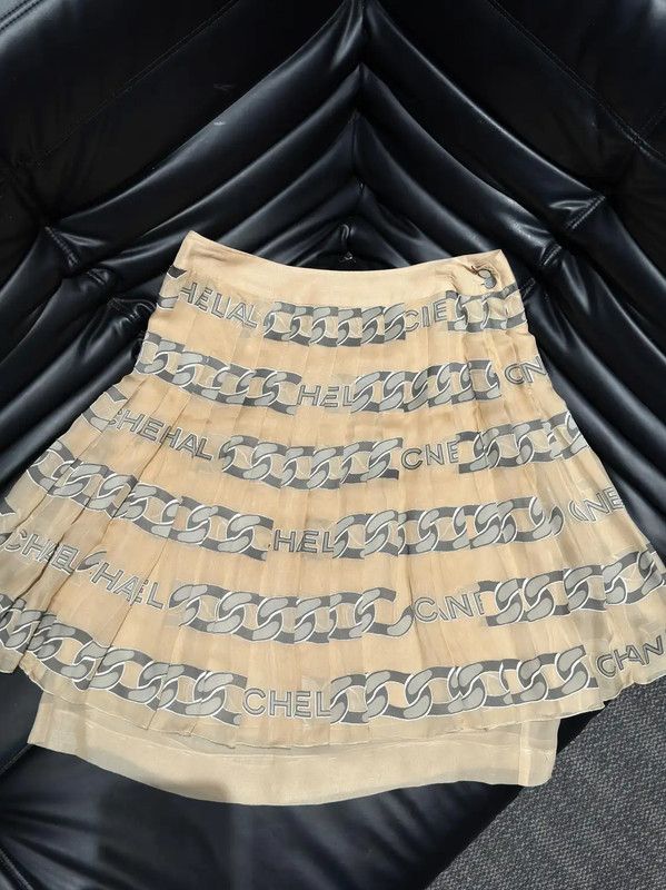 Chanel Chanel Silk Chain Print Shirt 0089 Size M / US 6-8 / IT 42-44 - 5 Thumbnail