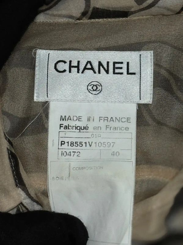 Chanel Chanel Silk Chain Print Shirt 0089 Size M / US 6-8 / IT 42-44 - 6 Thumbnail