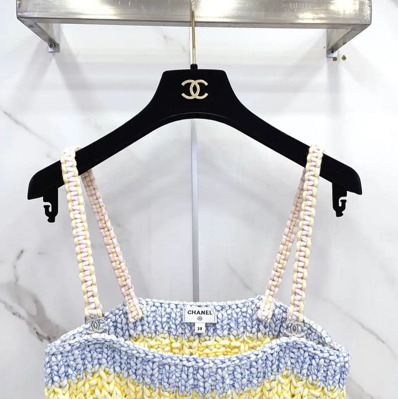 Chanel Chanel Colorful Cotton Blend Women's T-Shirt 0089 Size S / US 4 / IT 40 - 3 Thumbnail