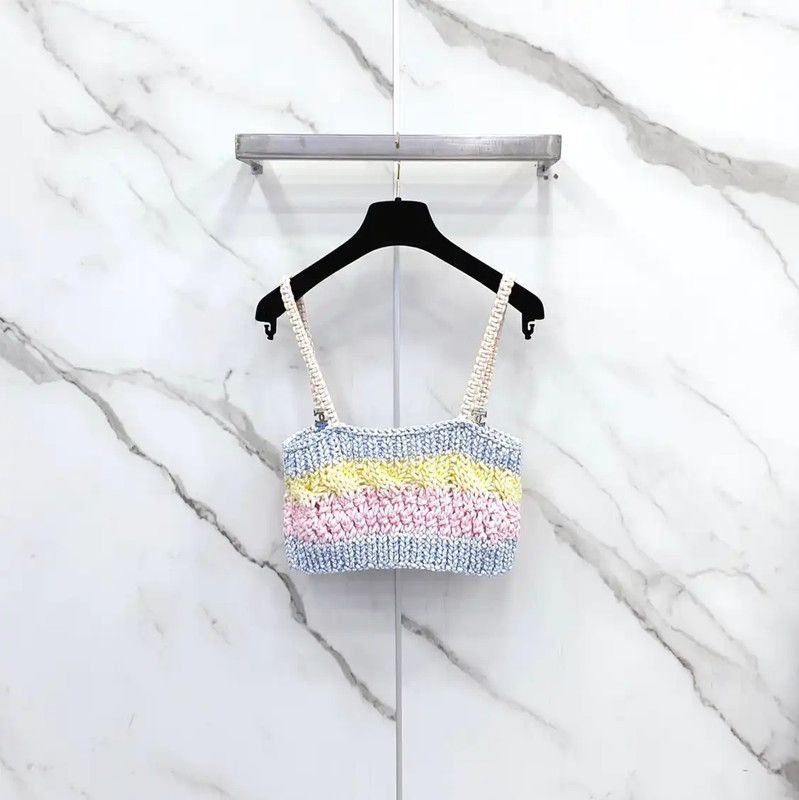 Chanel Chanel Colorful Cotton Blend Women's T-Shirt 0089 Size S / US 4 / IT 40 - 2 Thumbnail