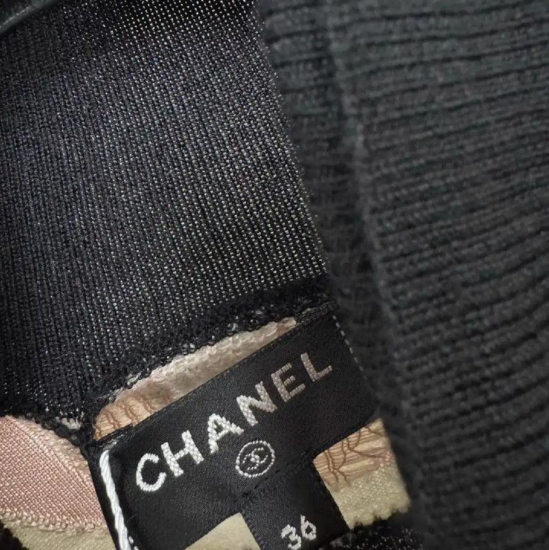 Chanel Chanel Black Cashmere Long Sleeve Sweater 0089 Size M / US 6-8 / IT 42-44 - 3 Thumbnail