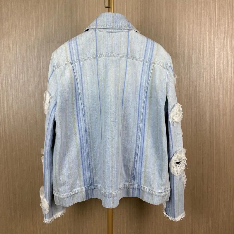 Chanel Chanel Light Blue Cotton Women's Cardigan 0089 Size M / US 6-8 / IT 42-44 - 2 Thumbnail
