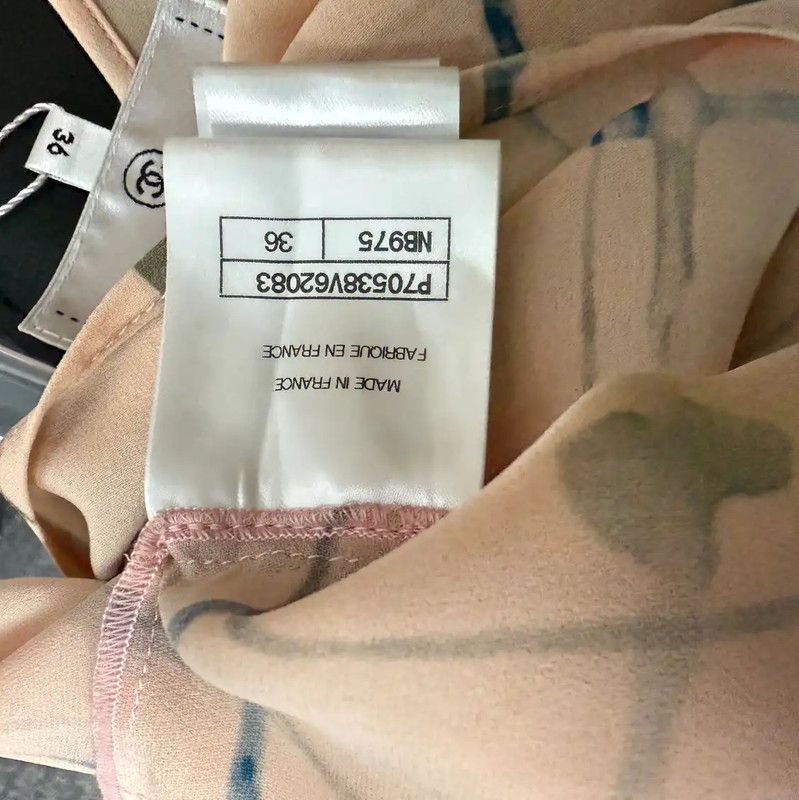 Chanel Chanel Multicolor Silk Women's Shirt 0089 Size S / US 4 / IT 40 - 8 Thumbnail