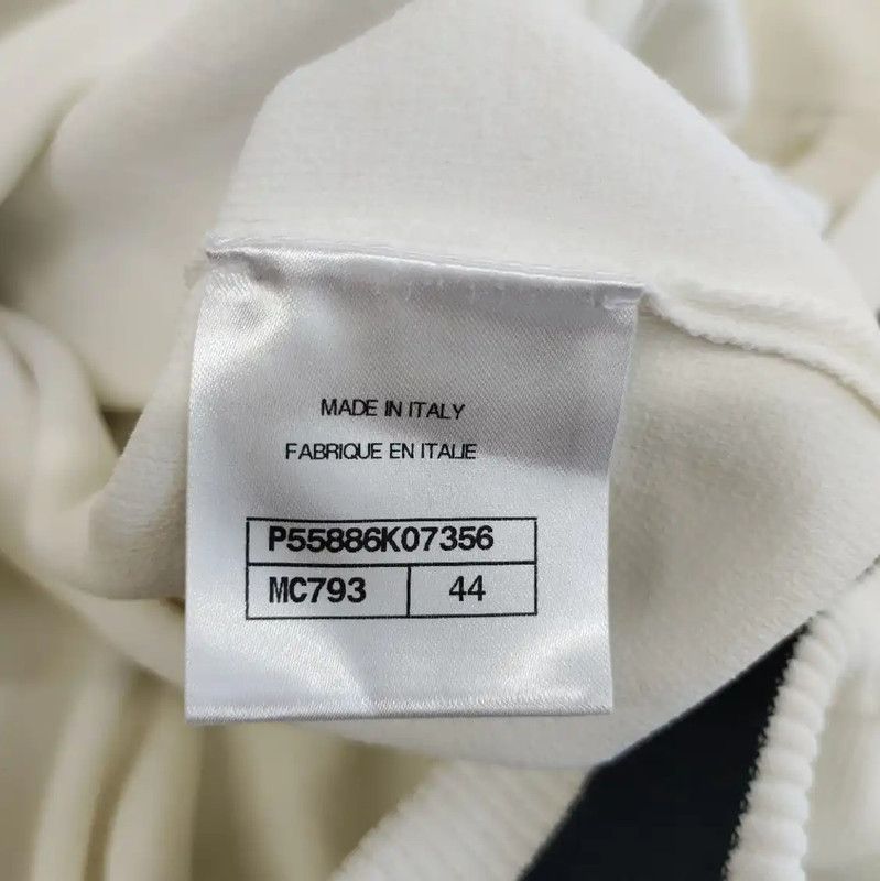 Chanel Chanel White Women's Jacket with Dark Accents 0089 Size L / US 10 / IT 46 - 4 Thumbnail