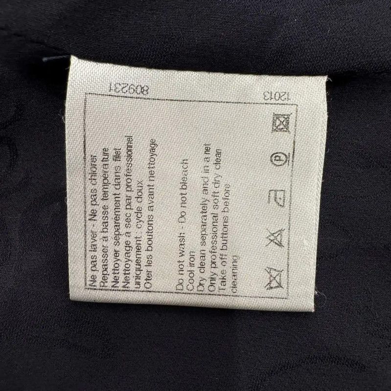 Chanel Chanel Deep Blue Silk Women's Shirt 0089 Size XL / US 12-14 / IT 48-50 - 8 Thumbnail