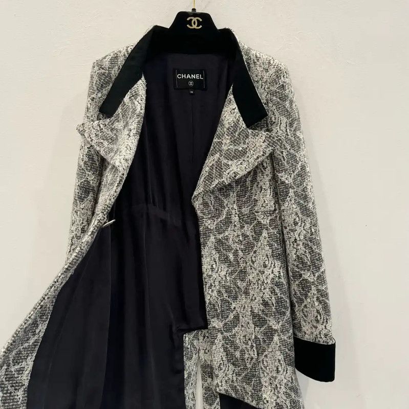 Chanel Chanel Black Wool Jacket for Women 0089 Size M / US 6-8 / IT 42-44 - 5 Thumbnail