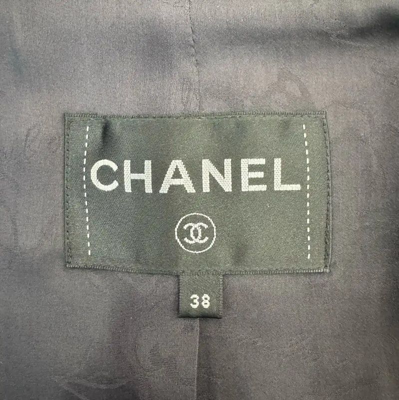 Chanel Chanel Black Wool Jacket for Women 0089 Size M / US 6-8 / IT 42-44 - 7 Thumbnail