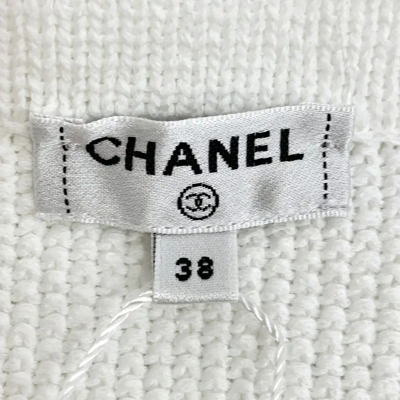 Chanel Chanel White Knitted Pullover Sweater 0089 Size S / US 4 / IT 40 - 7 Thumbnail