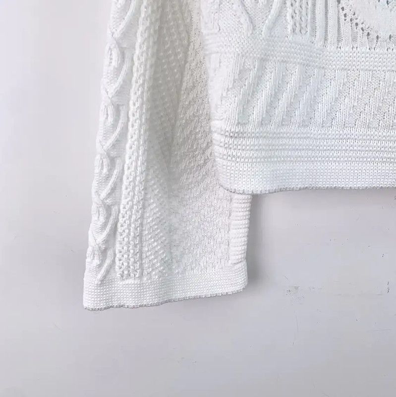 Chanel Chanel White Knitted Pullover Sweater 0089 Size S / US 4 / IT 40 - 5 Thumbnail