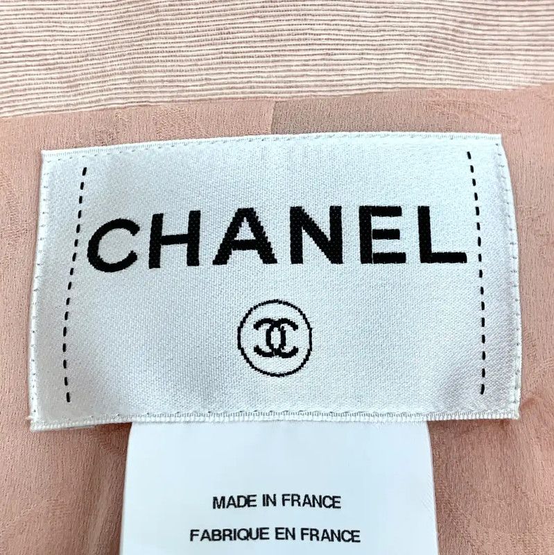 Chanel Chanel Pink Cotton Women's Jacket 0089 Size ONE SIZE - 5 Thumbnail