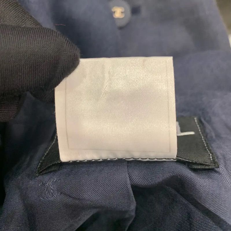 Chanel Chanel Blue Cotton Women's Jacket M 0089 Size M / US 6-8 / IT 42-44 - 6 Thumbnail