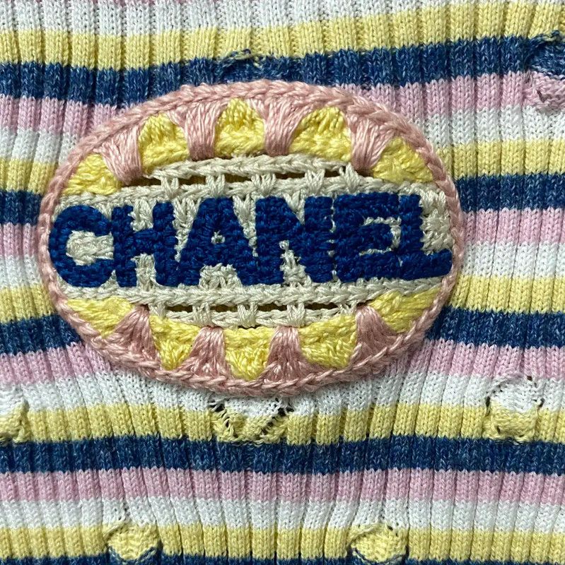 Chanel Chanel Summer Striped Women's Tank Top 0089 Size ONE SIZE - 5 Thumbnail