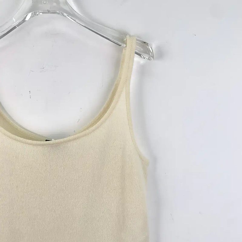 Chanel Chanel Beige Cashmere Women's Dress 0089 Size XXS / US 00 / IT 34 - 3 Thumbnail