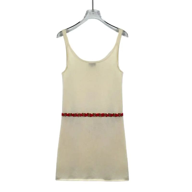 Chanel Chanel Beige Cashmere Women's Dress 0089 Size XXS / US 00 / IT 34 - 2 Thumbnail