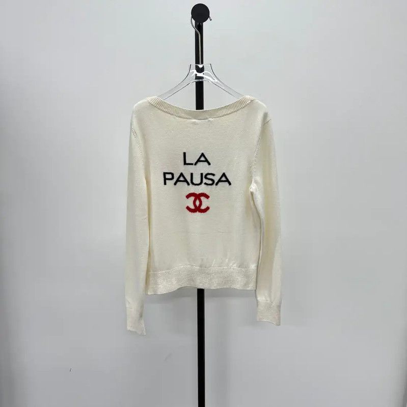 Chanel Chanel Off-White Wool Pullover Sweater XS 0089 Size XS / US 0-2 / IT 36-38 - 2 Thumbnail