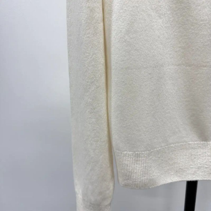 Chanel Chanel Off-White Wool Pullover Sweater XS 0089 Size XS / US 0-2 / IT 36-38 - 5 Thumbnail