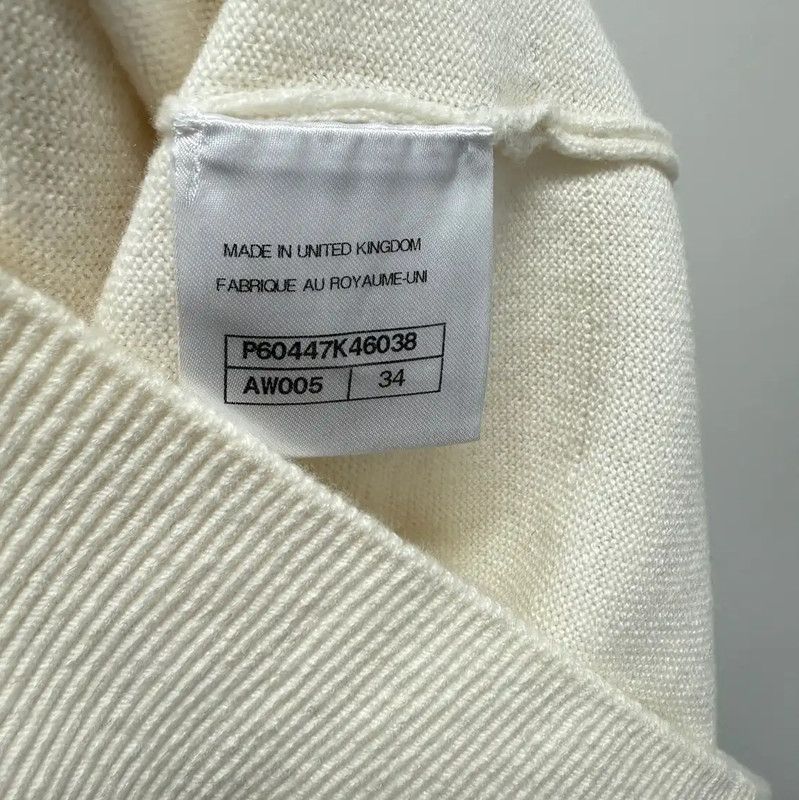 Chanel Chanel Off-White Wool Pullover Sweater XS 0089 Size XS / US 0-2 / IT 36-38 - 8 Thumbnail