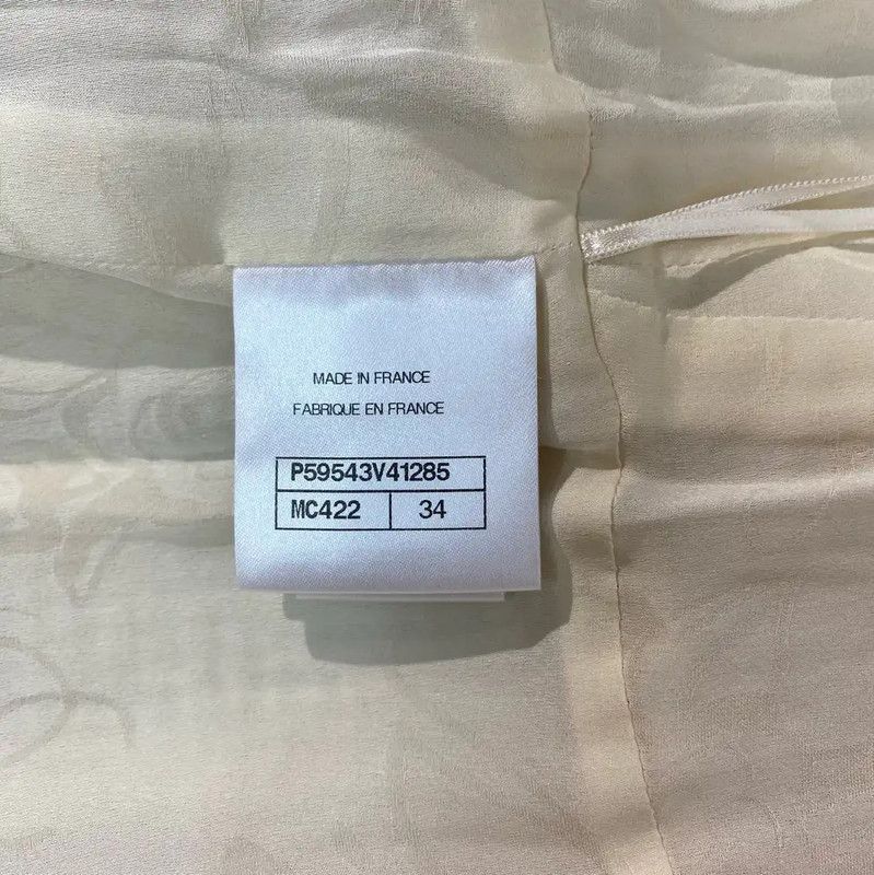 Chanel Chanel Light Yellow Cotton Blend Dress for Women 0089 Size S / US 4 / IT 40 - 4 Thumbnail