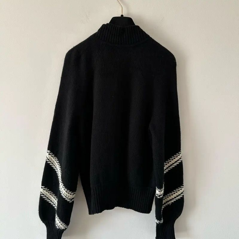 Chanel Chanel Black Wool Zip Jacket for Women 0089 Size XS / US 0-2 / IT 36-38 - 2 Thumbnail