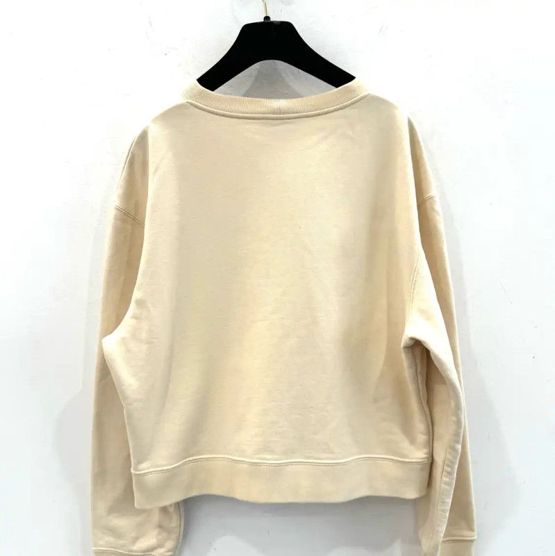 Chanel Chanel Beige Cotton Women's Sweatshirt 0089 Size M / US 6-8 / IT 42-44 - 4 Thumbnail