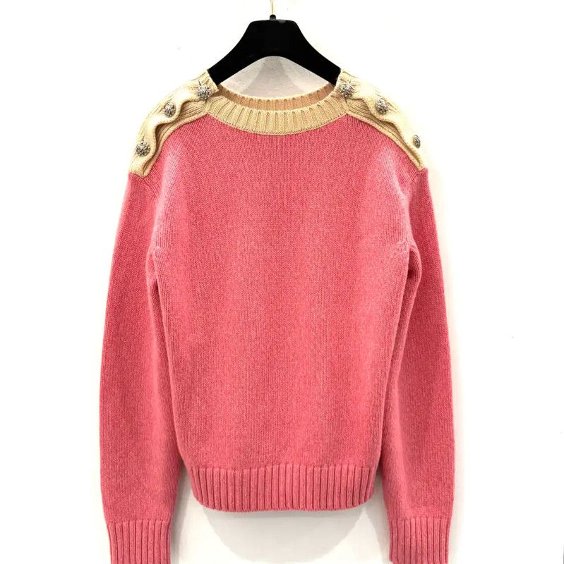 Chanel Chanel Pink Cashmere Women's Jacket 0089 Size M / US 6-8 / IT 42-44 - 3 Thumbnail