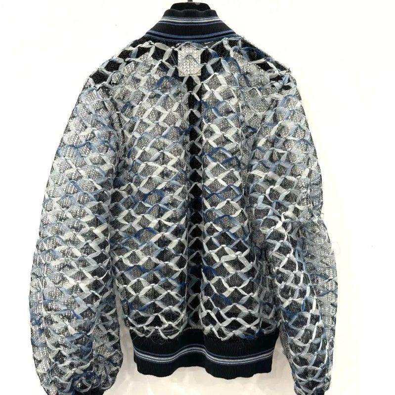 Chanel Chanel Women's Blue Polyester Jacket 0089 Size S / US 4 / IT 40 - 3 Thumbnail
