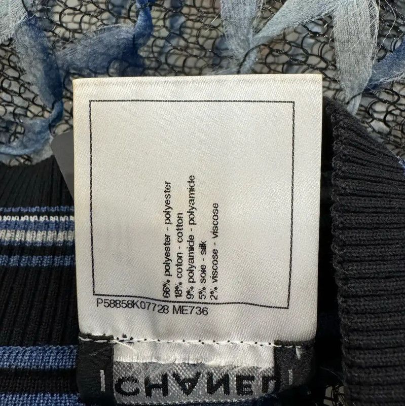 Chanel Chanel Women's Blue Polyester Jacket 0089 Size S / US 4 / IT 40 - 7 Thumbnail