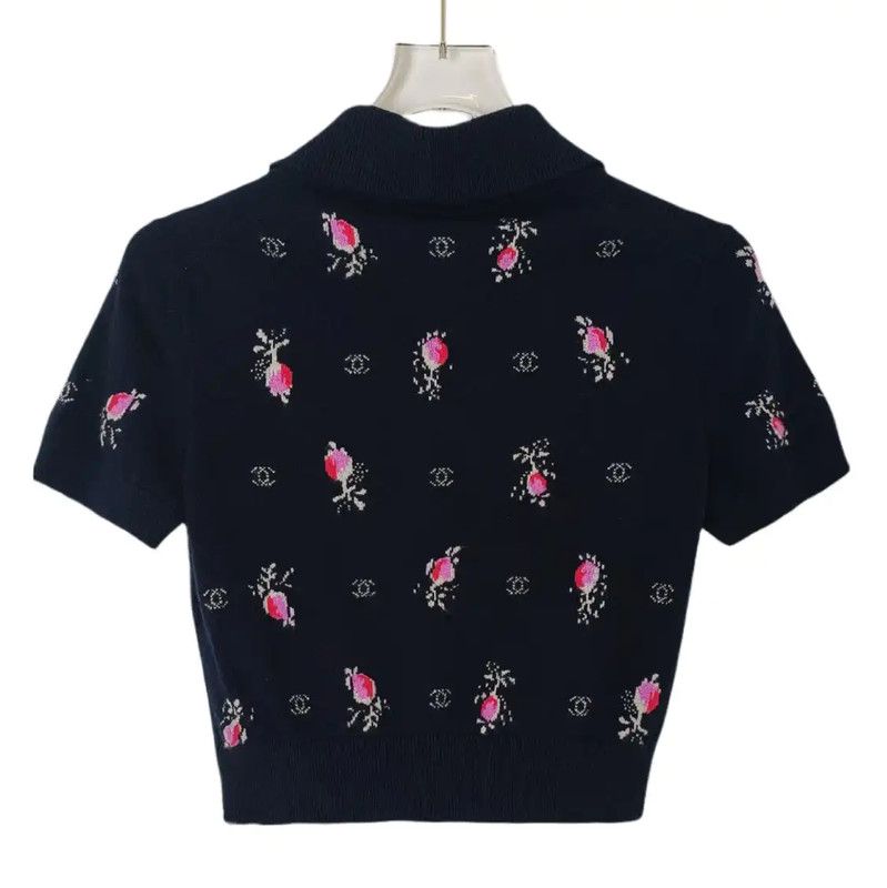 Chanel Chanel Black Cotton Women’s Pullover Sweater 0089 Size M / US 6-8 / IT 42-44 - 2 Thumbnail