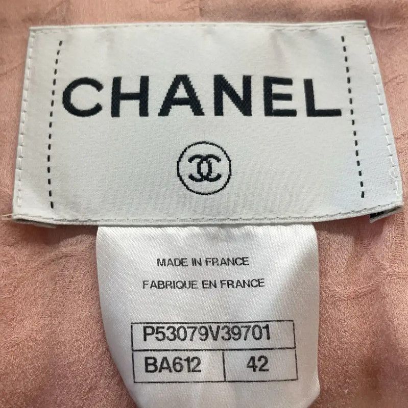 Chanel Chanel Pink Cotton Cardigan for Women 0089 Size L / US 10 / IT 46 - 3 Thumbnail