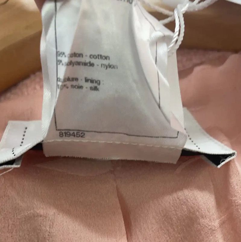 Chanel Chanel Pink Cotton Cardigan for Women 0089 Size L / US 10 / IT 46 - 4 Thumbnail
