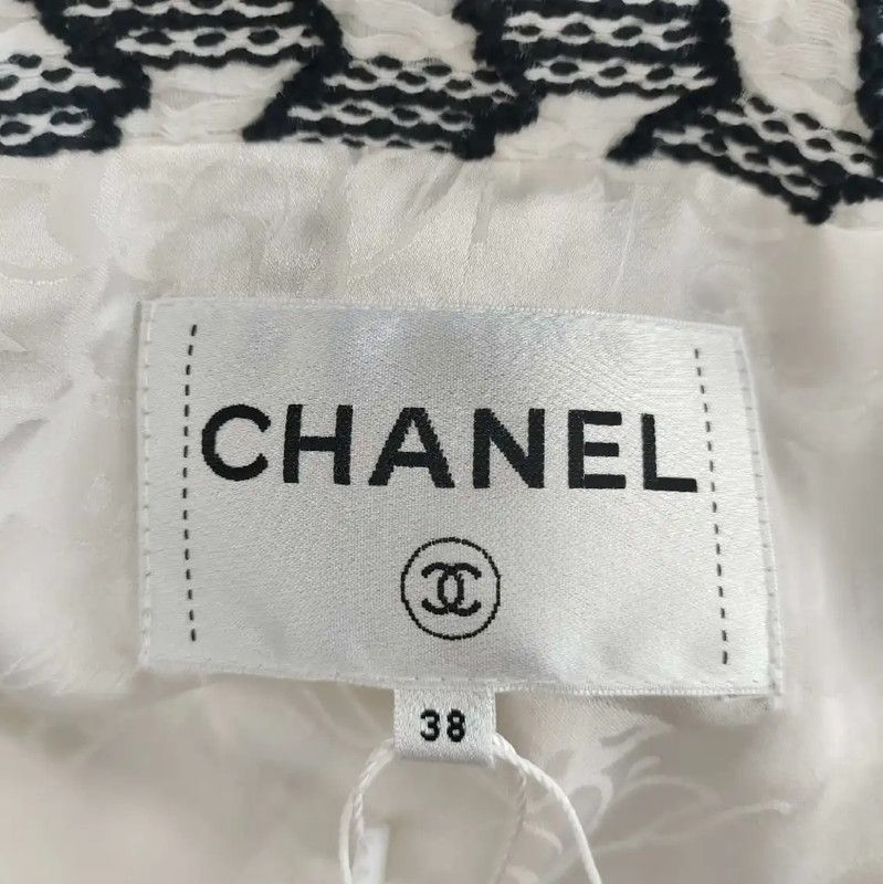 Chanel Chanel Color Block Pattern Cotton Sweater 0089 Size M / US 6-8 / IT 42-44 - 3 Thumbnail