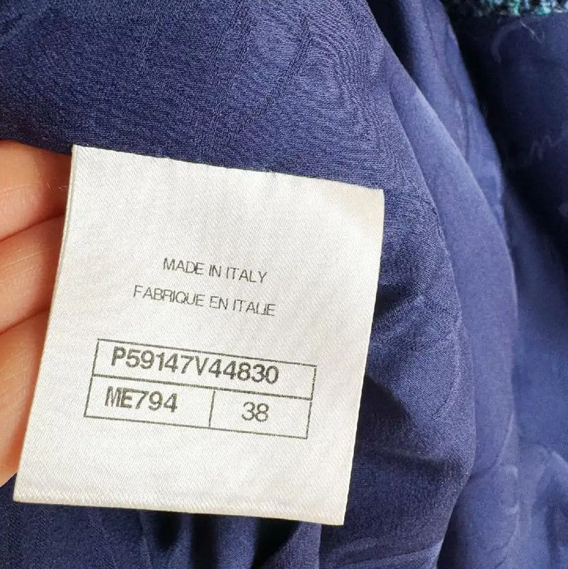 Chanel Chanel Multicolor Mid-Length Women's Coat 0089 Size S / US 4 / IT 40 - 4 Thumbnail