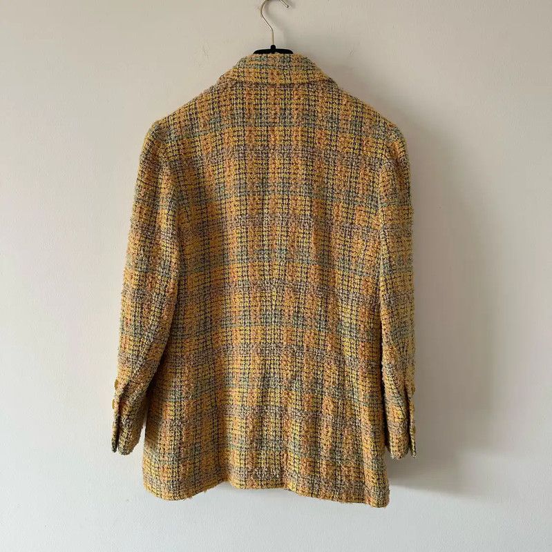 Chanel Chanel Yellow Wool Women's Jacket 0089 Size XL / US 12-14 / IT 48-50 - 2 Thumbnail