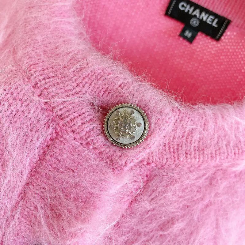 Chanel Chanel Pink Cashmere Long Sleeve Sweater For Women 0089 Size S / US 4 / IT 40 - 5 Thumbnail