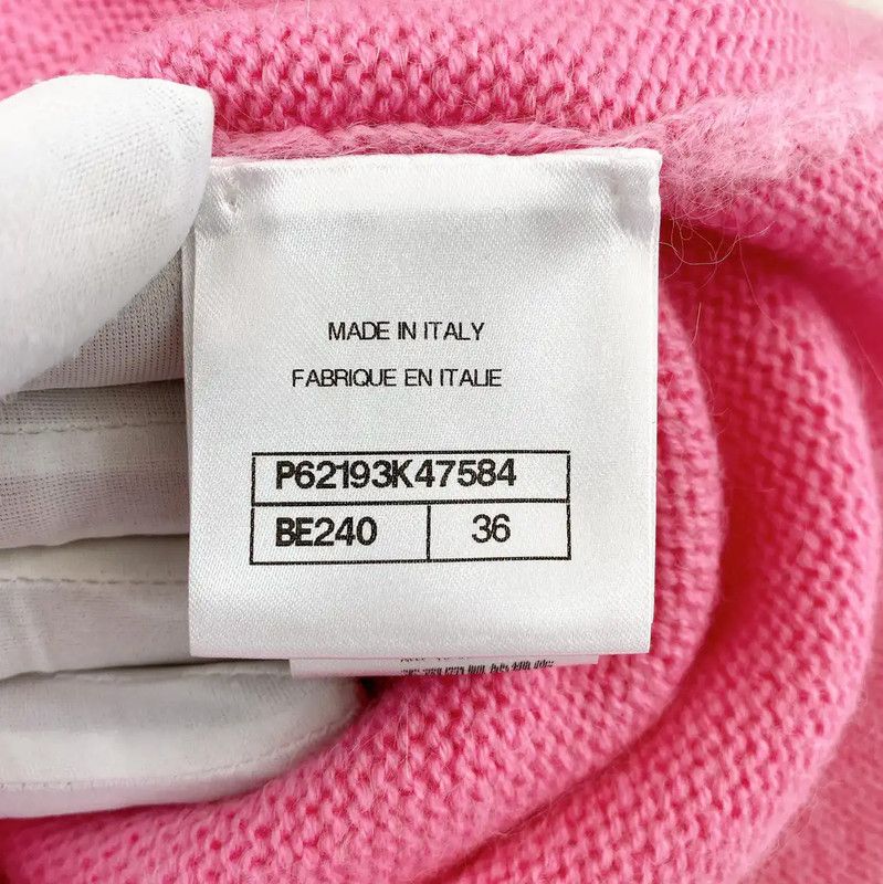 Chanel Chanel Pink Cashmere Long Sleeve Sweater For Women 0089 Size S / US 4 / IT 40 - 7 Thumbnail