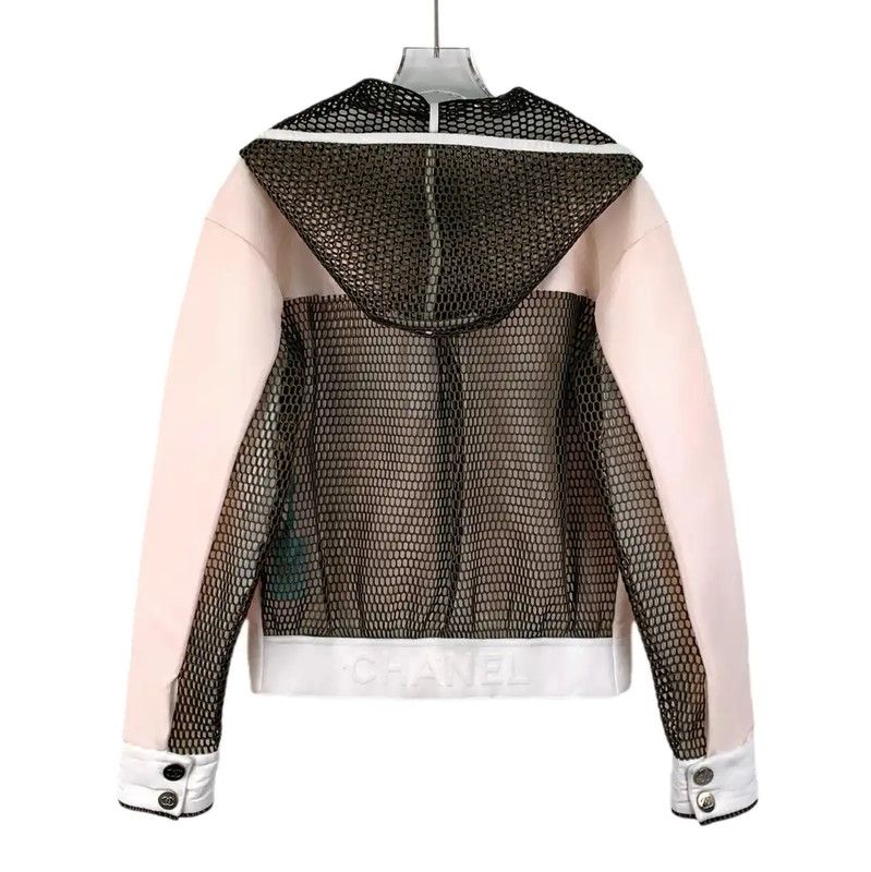 Chanel Chanel Pink Polyester Women's Jacket 0089 Size S / US 4 / IT 40 - 2 Thumbnail