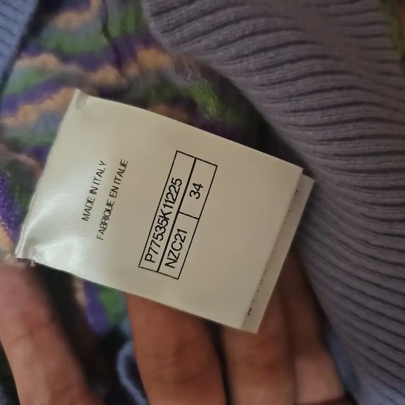 Chanel Chanel Purple Wool Long Sleeve Sweater 0089 Size M / US 6-8 / IT 42-44 - 4 Thumbnail