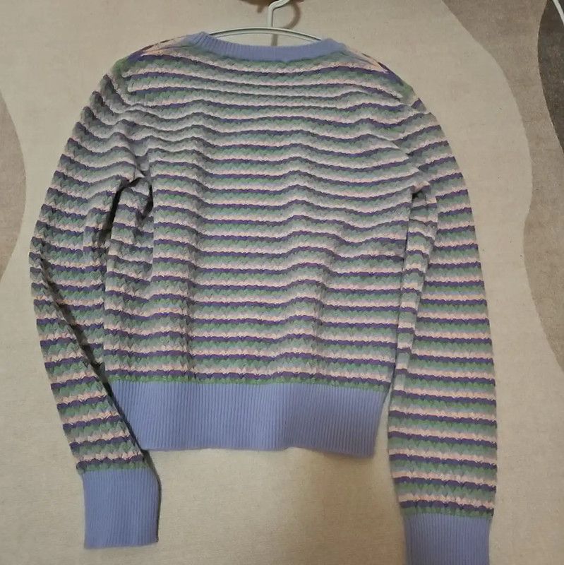 Chanel Chanel Purple Wool Long Sleeve Sweater 0089 Size M / US 6-8 / IT 42-44 - 2 Thumbnail
