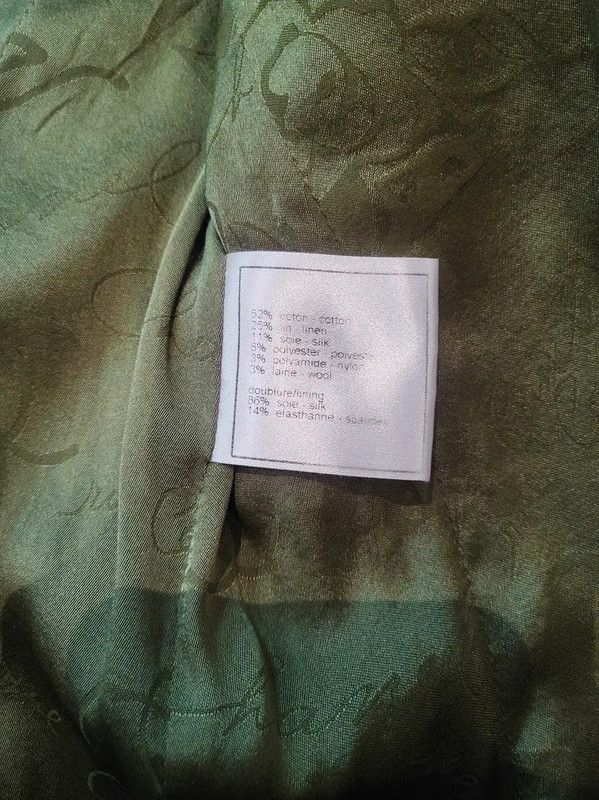 Chanel Chanel Green Wool Jacket for Women 0089 Size M / US 6-8 / IT 42-44 - 8 Thumbnail