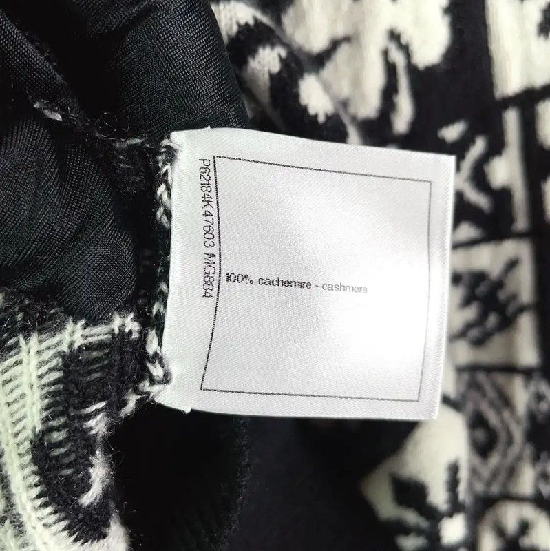 Chanel Chanel Black Cashmere Long Sleeve Sweater 0089 Size S / US 4 / IT 40 - 10 Thumbnail