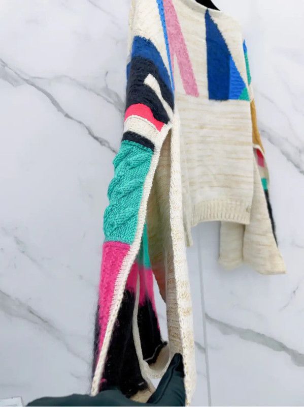Chanel Chanel Multicolor Cotton Blend Long Sleeve Sweater 0089 Size S / US 4 / IT 40 - 4 Thumbnail