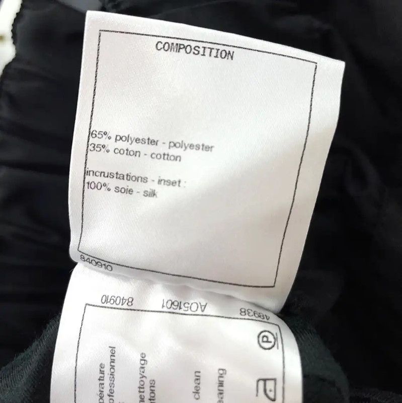 Chanel Chanel Black Cotton Blend Women's Shorts 0089 Size 23" - 10 Thumbnail