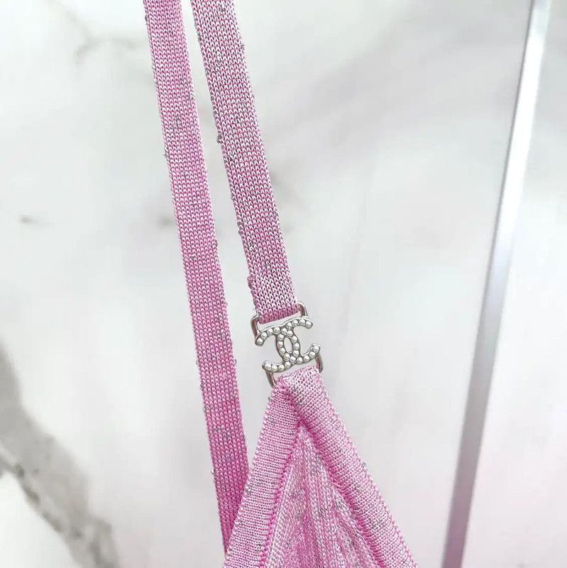 Chanel Chanel Pink Viscose Women's Dress Size S 0089 Size S / US 4 / IT 40 - 6 Thumbnail