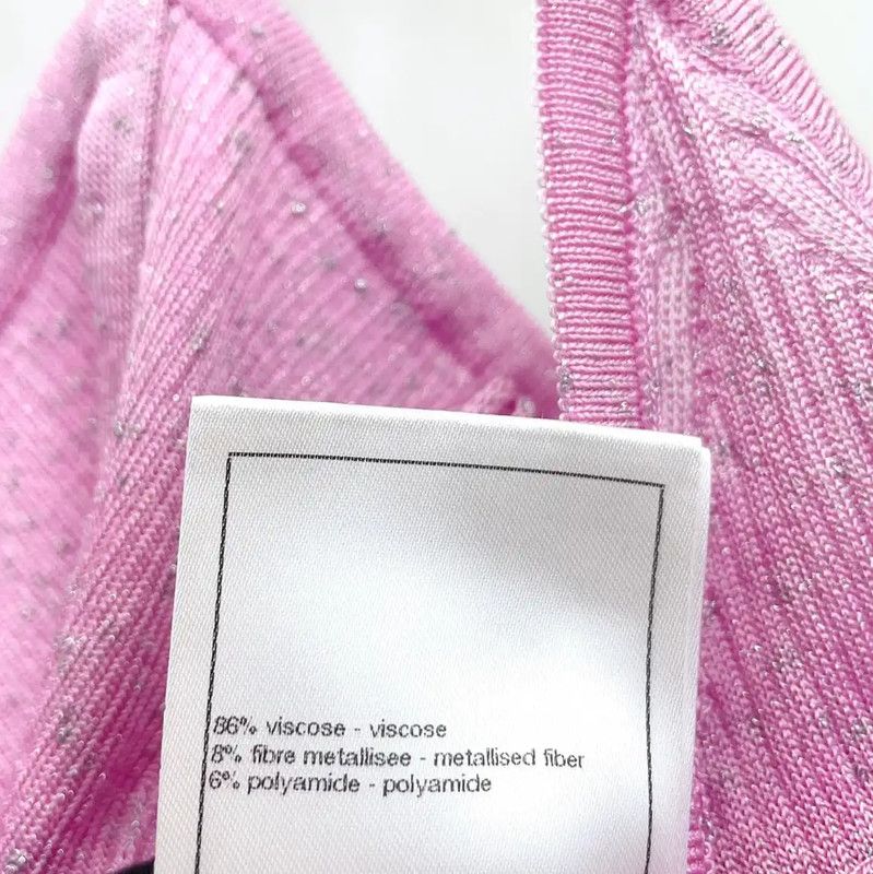 Chanel Chanel Pink Viscose Women's Dress Size S 0089 Size S / US 4 / IT 40 - 10 Thumbnail