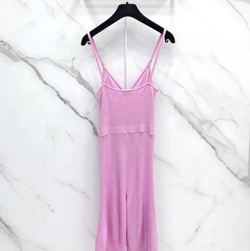 Chanel Chanel Pink Viscose Women's Dress Size S 0089 Size S / US 4 / IT 40 - 2 Thumbnail